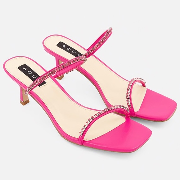 NWT Embellished Sandals Pink US 8.5 - Picture 4 of 6